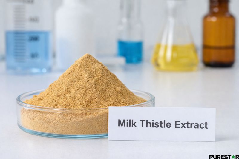 milk thistle extract powder standardized silymarin ingredient pharmaceutical grade botanical extract for liver health formulations
