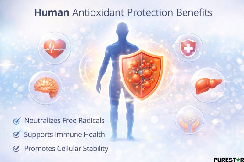 human antioxidant protection benefits of lycopene illustrating lycopene support for immune health, cellular stability, and oxidative stress defense
