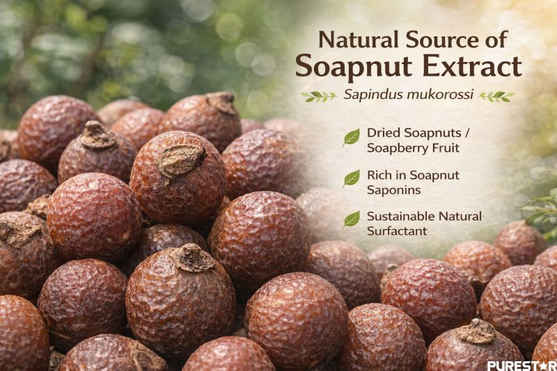 Soapnut Extract raw material Sapindus mukorossi fruit soapnuts natural source rich in Soapnut Saponins