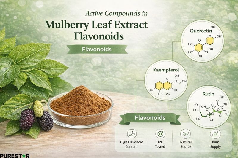 Active compounds in Mulberry Leaf Extract Flavonoids plant flavonoids composition