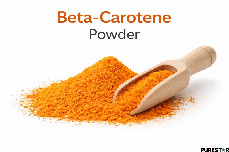 High purity beta-carotene powder bright orange carotenoid powder with fine texture bulk ingredient for supplements and food