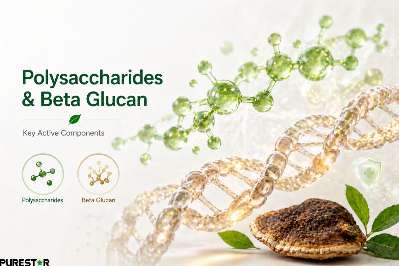 Phellinus linteus extract polysaccharides and beta glucan key active components