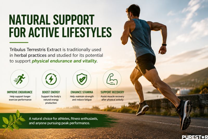 Tribulus terrestris extract for endurance training sports nutrition and natural physical performance support